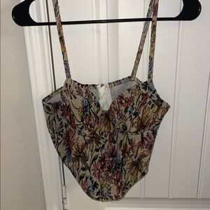 Floral Women's Corset Top